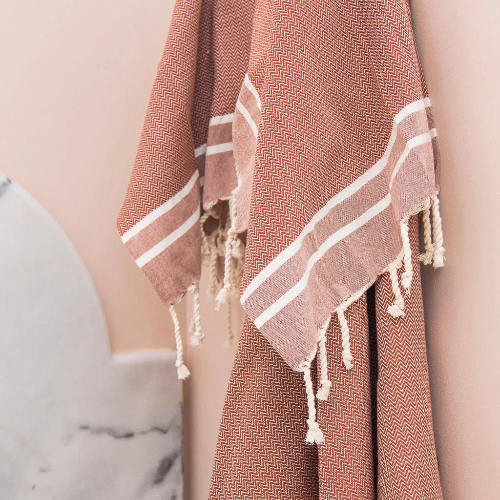 Cotton Bath Fouta Set (1+2) 100x200 + 2(50x80) STOCKHOLM