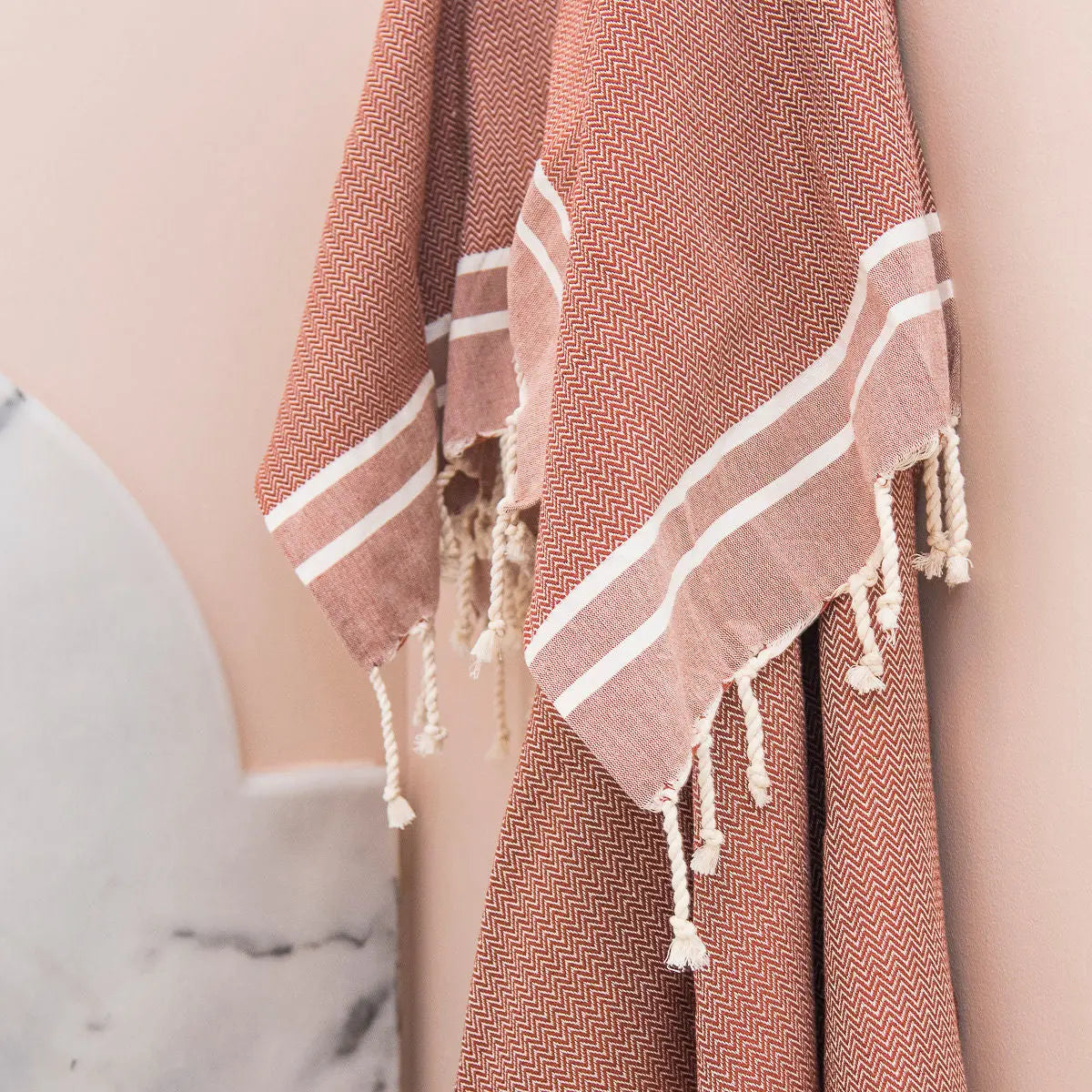 Cotton Bath Fouta Set (1+2) 100x200 + 2(50x80) STOCKHOLM