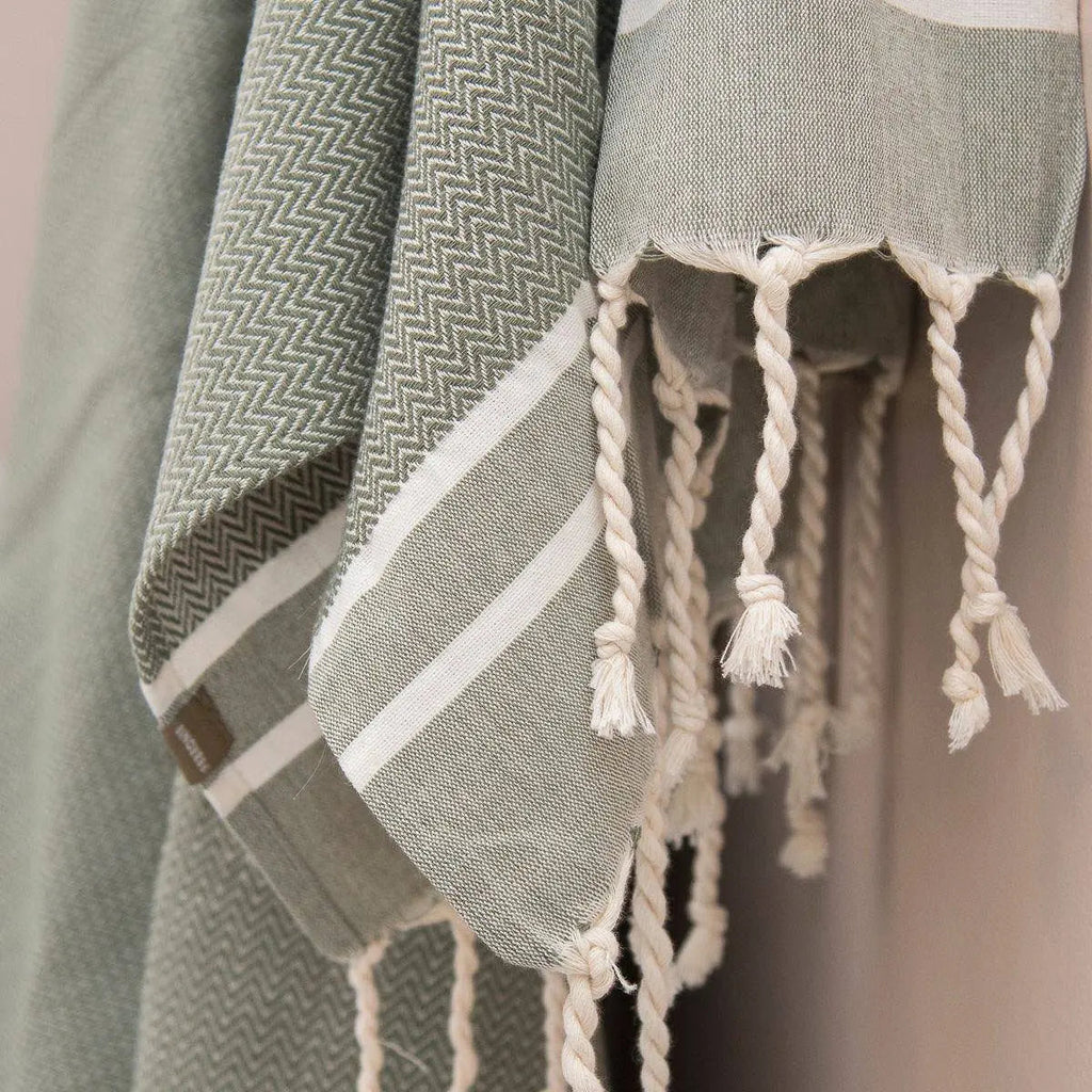 Cotton Bath Fouta Set (1+2) 100x200 + 2(50x80) STOCKHOLM