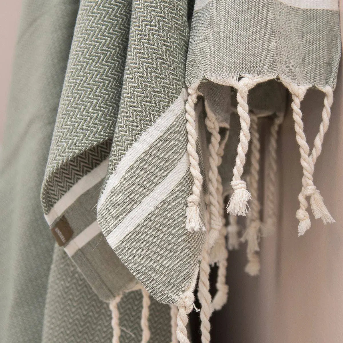 Cotton Bath Fouta Set (1+2) 100x200 + 2(50x80) STOCKHOLM