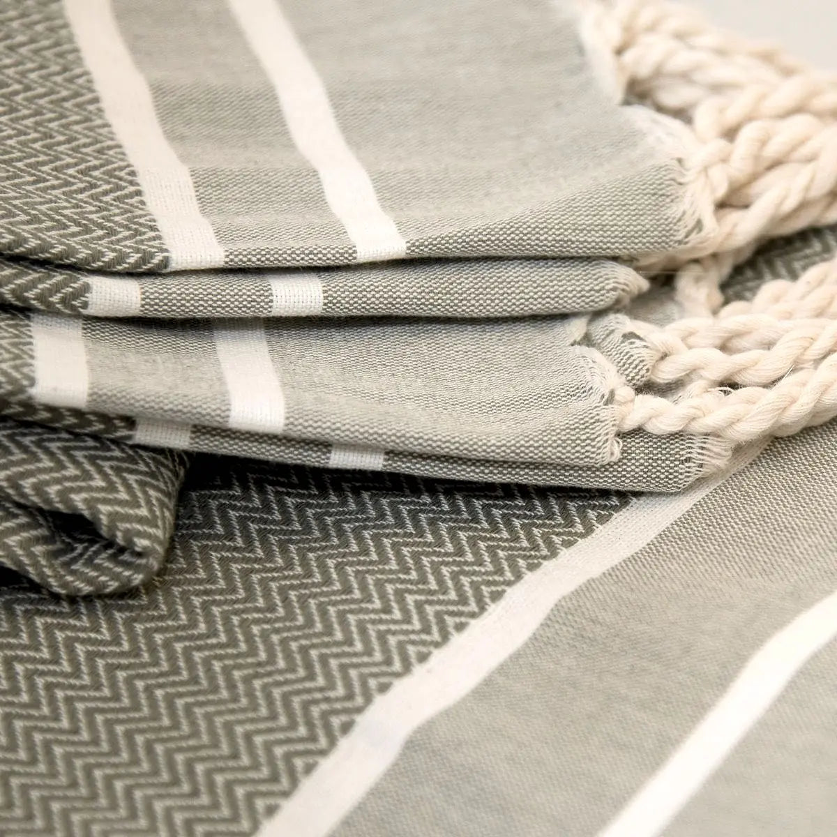 Cotton Bath Fouta Set (1+2) 100x200 + 2(50x80) STOCKHOLM