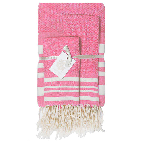 Cotton Bath Fouta Set (1+2) 100x200 + 2(40x60) HAMPTONS