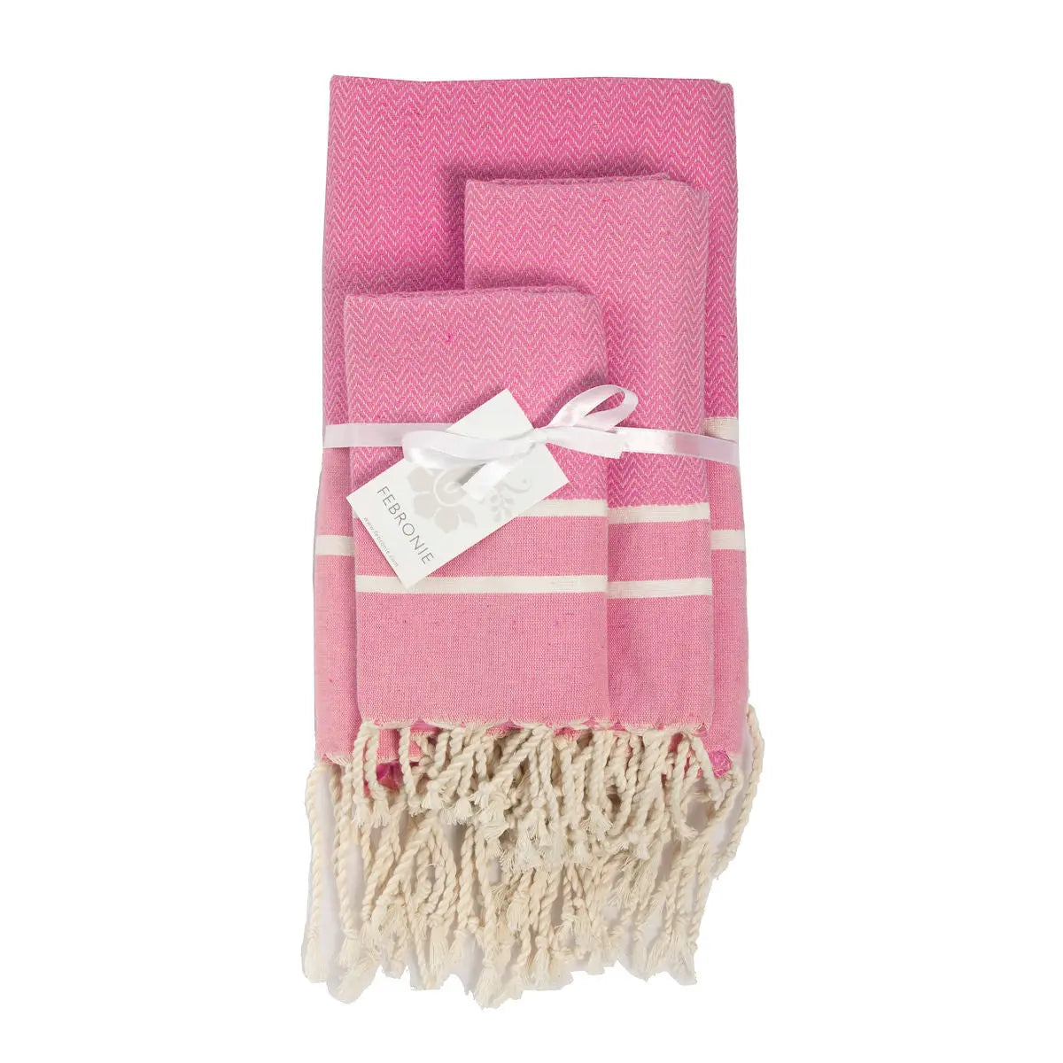 Cotton Bath Fouta Set (1+2) 100x200 + 2(50x80) STOCKHOLM
