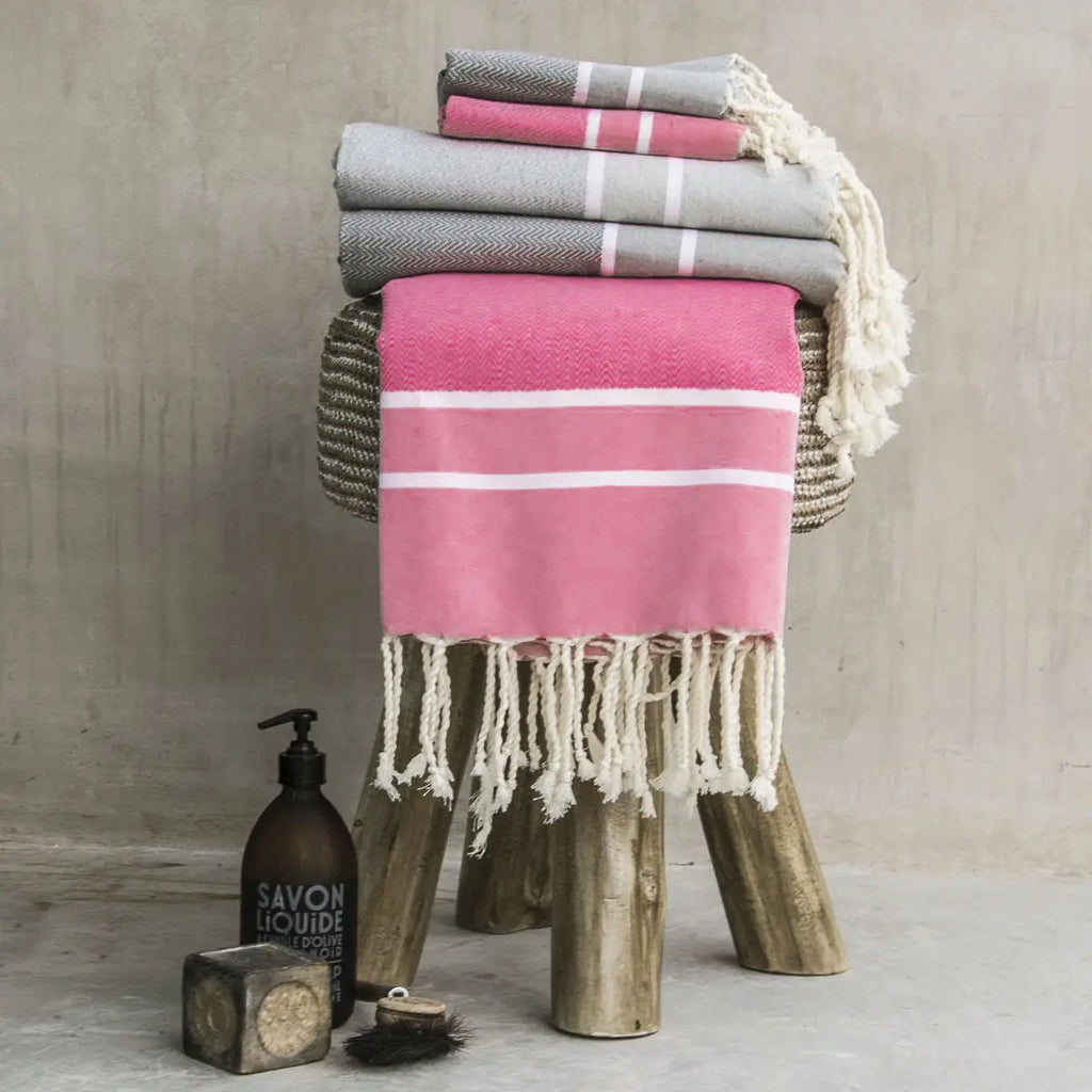Cotton Bath Fouta Set (1+2) 100x200 + 2(50x80) STOCKHOLM