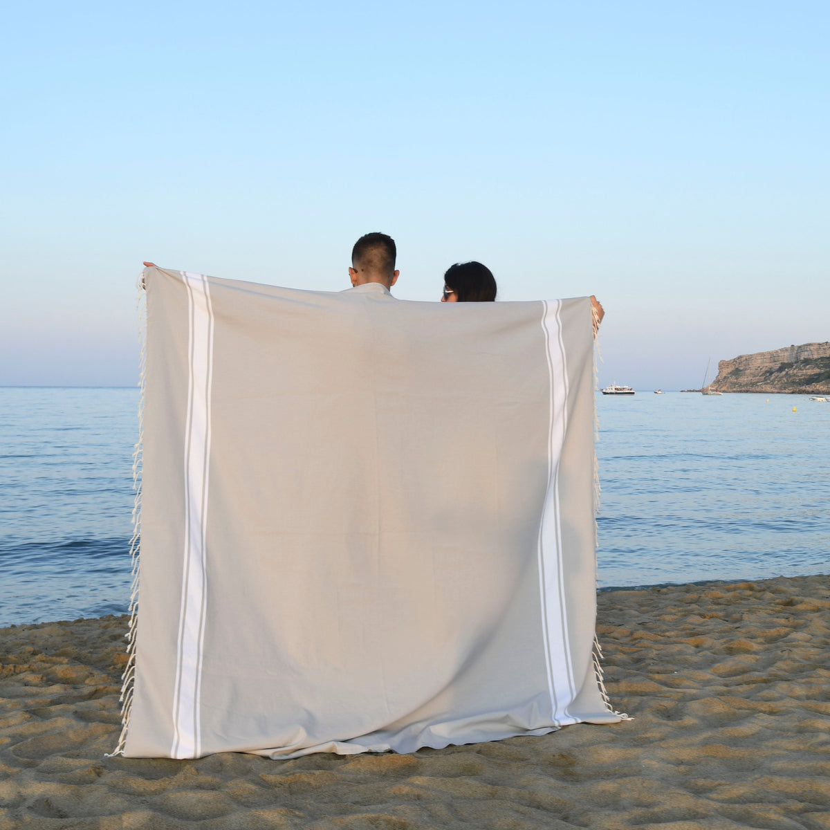 Set of 2 XXL Cotton Foutas 200x200 MALIBU
