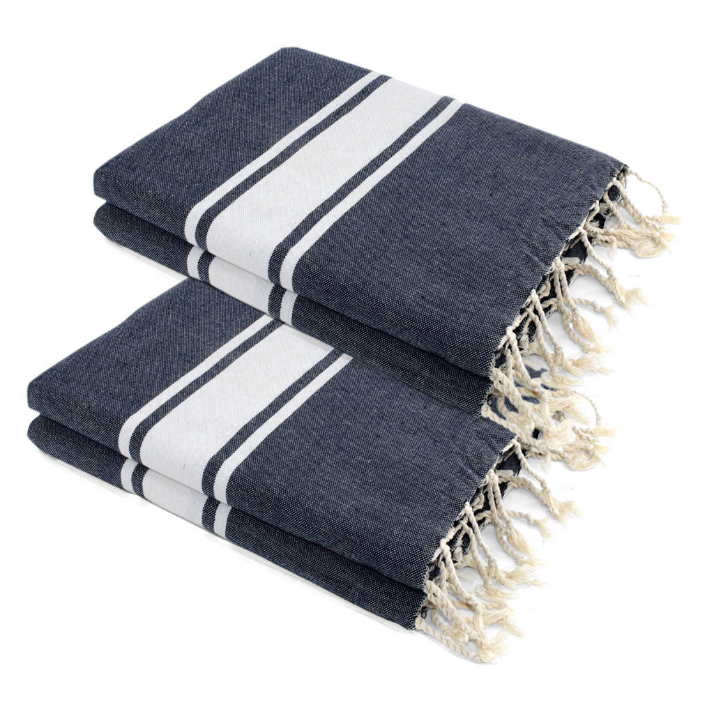 Set of 2 XXL Cotton Foutas 200x200 MALIBU