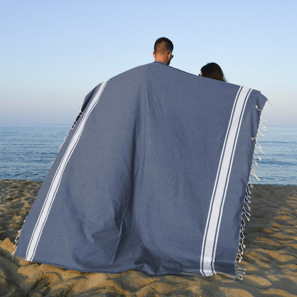 Set of 2 XXL Cotton Foutas 200x200 MALIBU