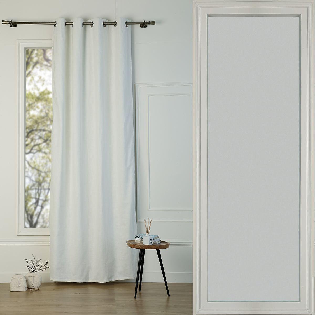Blackout Eyelet Cotton Canvas Curtain 130x260 LOUIS