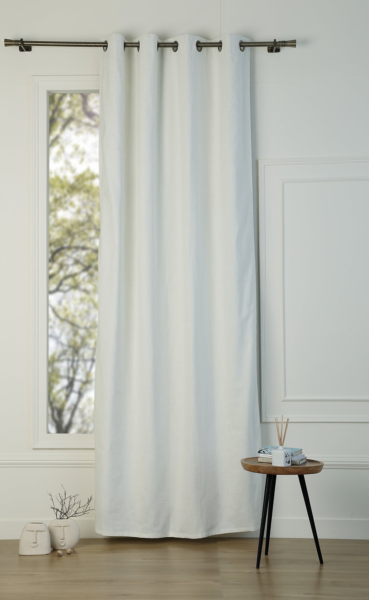 Blackout Eyelet Cotton Canvas Curtain 130x260 LOUIS