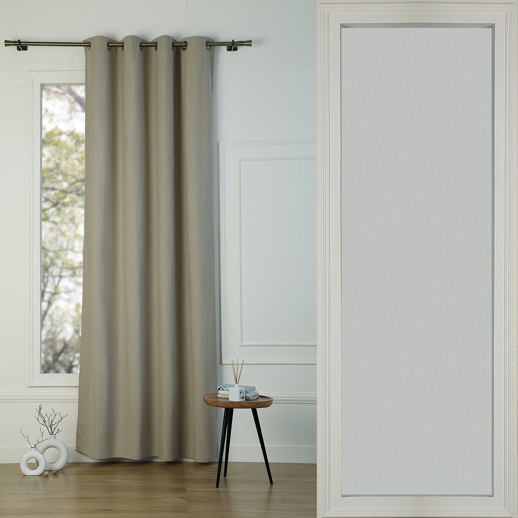 Blackout Eyelet Cotton Canvas Curtain 130x260 LOUIS