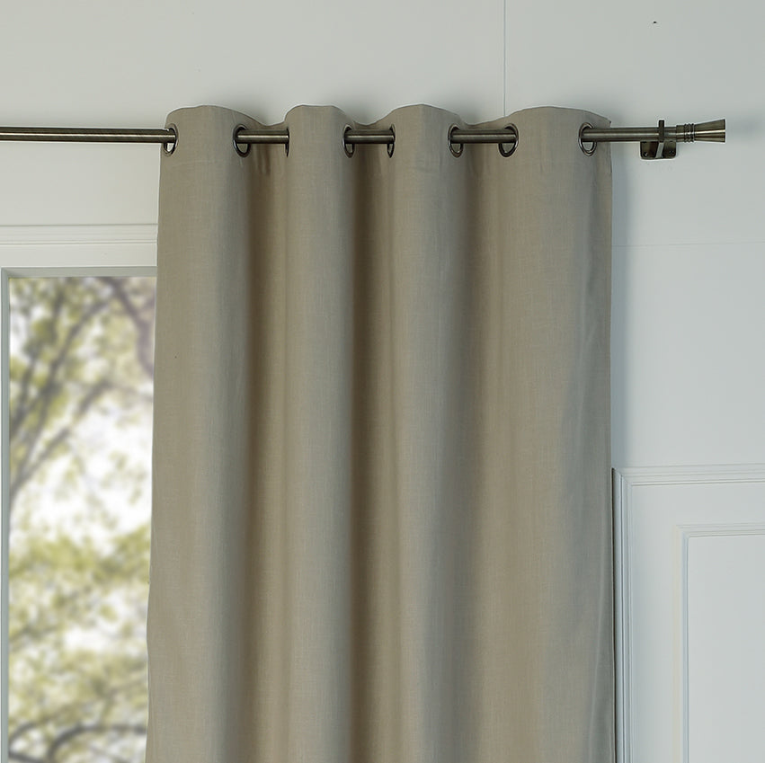 Blackout Eyelet Cotton Canvas Curtain 130x260 LOUIS