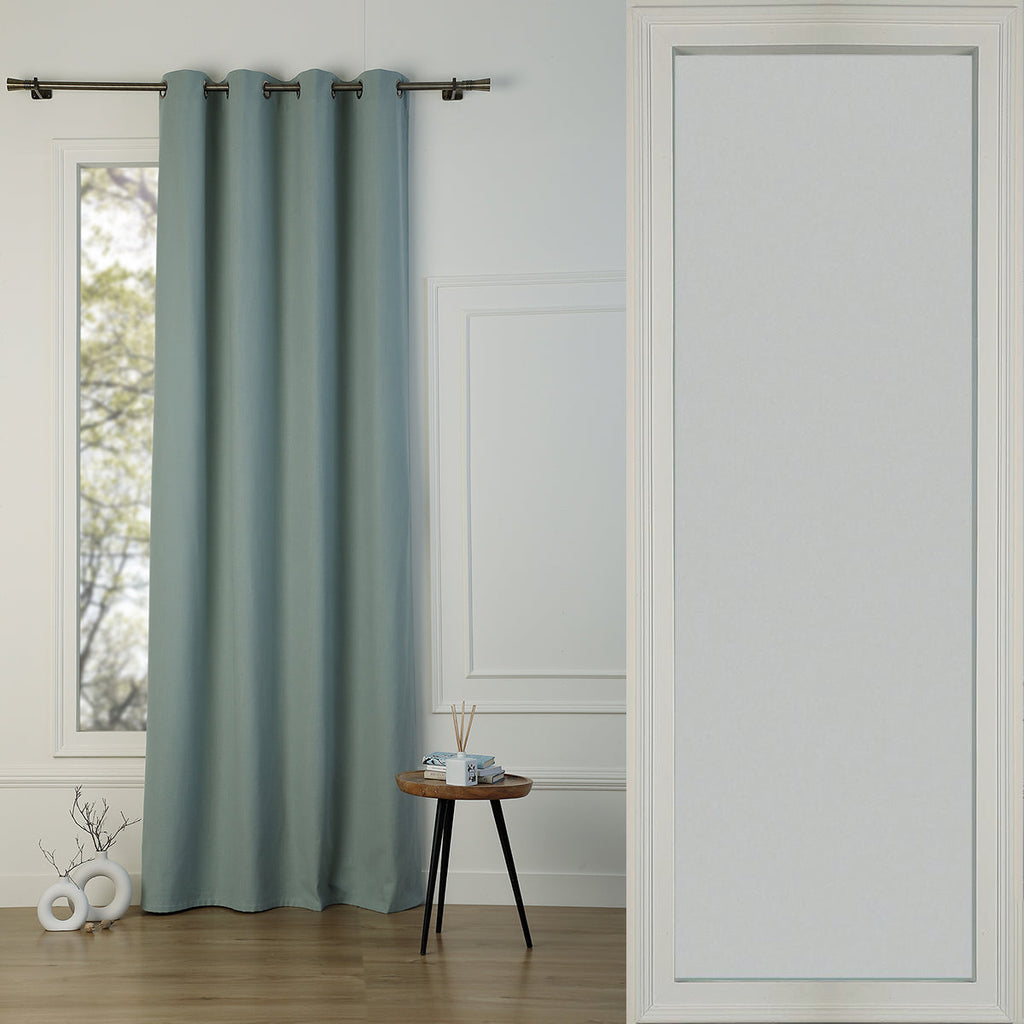Blackout Eyelet Cotton Canvas Curtain 130x260 LOUIS