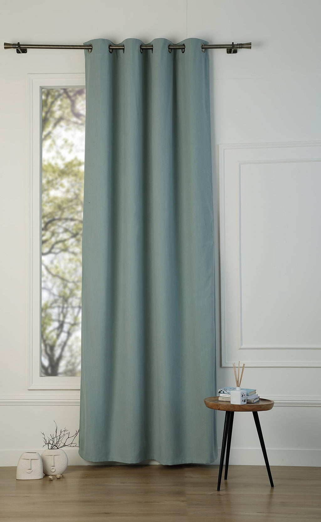 Blackout Eyelet Cotton Canvas Curtain 130x260 LOUIS