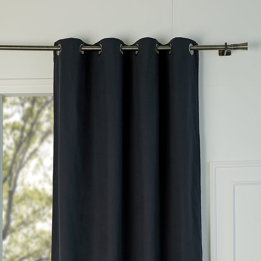 Blackout Eyelet Cotton Canvas Curtain 130x260 LOUIS
