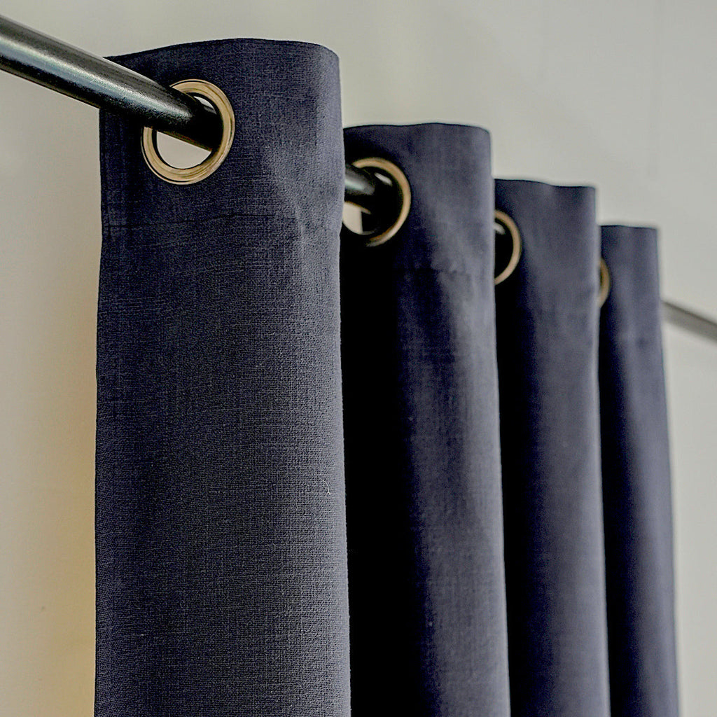 Blackout Eyelet Cotton Canvas Curtain 130x260 LOUIS