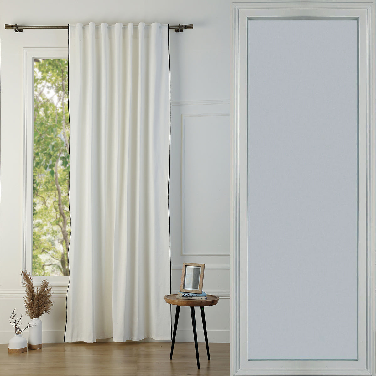 Tab Top Cotton Canvas Curtain 140x260 JULES
