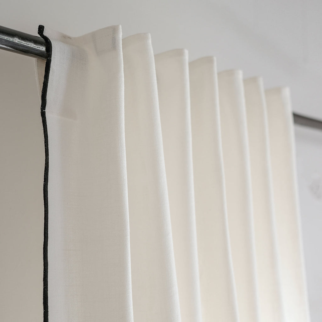Tab Top Cotton Canvas Curtain 140x260 JULES