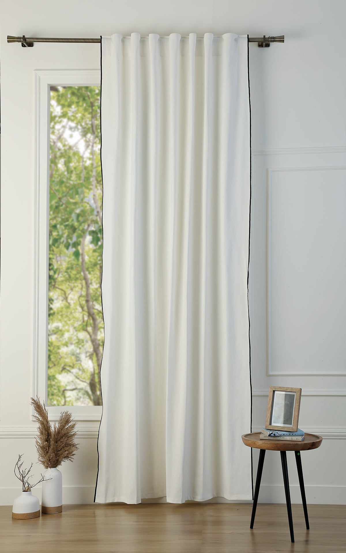 Tab Top Cotton Canvas Curtain 140x260 JULES