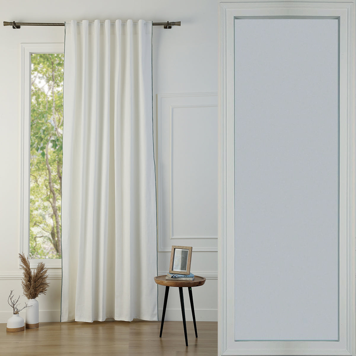 Tab Top Cotton Canvas Curtain 140x260 JULES