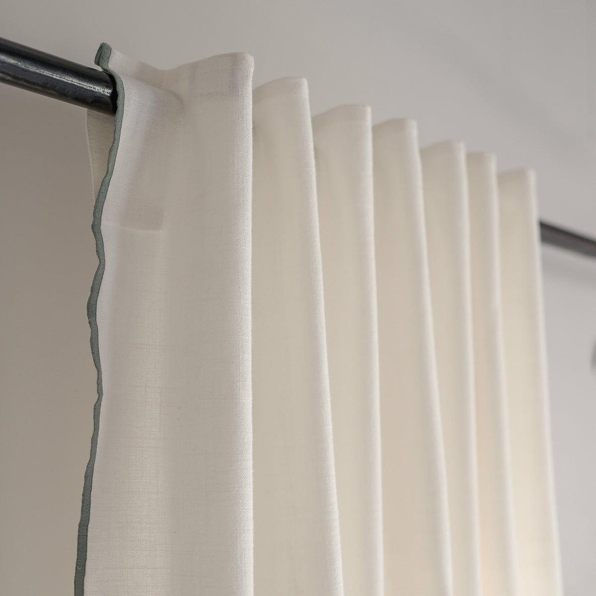 Tab Top Cotton Canvas Curtain 140x260 JULES