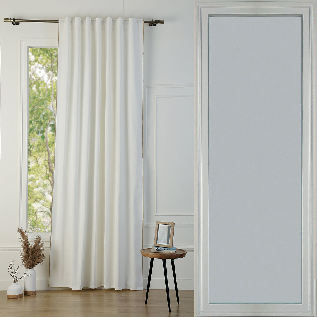 Tab Top Cotton Canvas Curtain 140x260 JULES