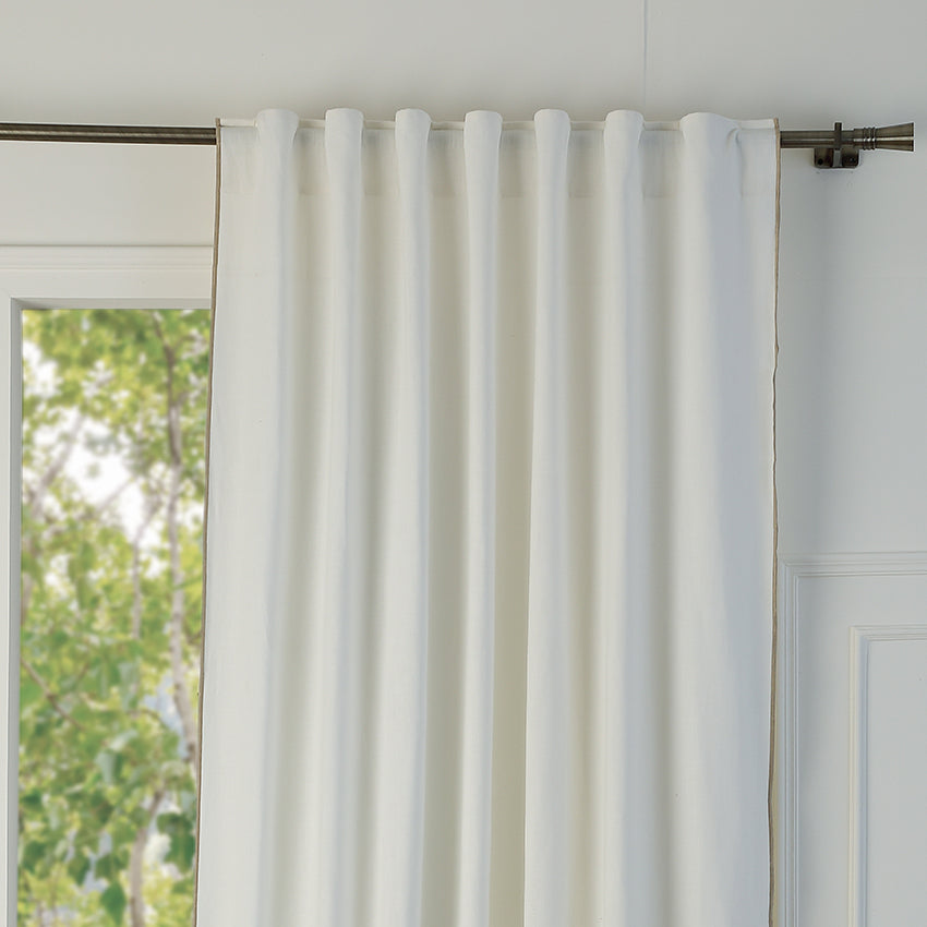 Tab Top Cotton Canvas Curtain 140x260 JULES