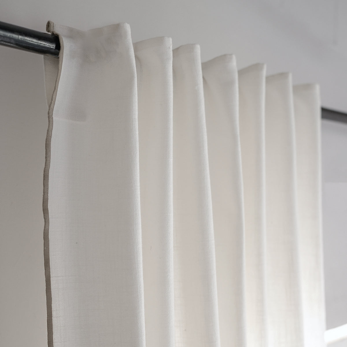 Tab Top Cotton Canvas Curtain 140x260 JULES