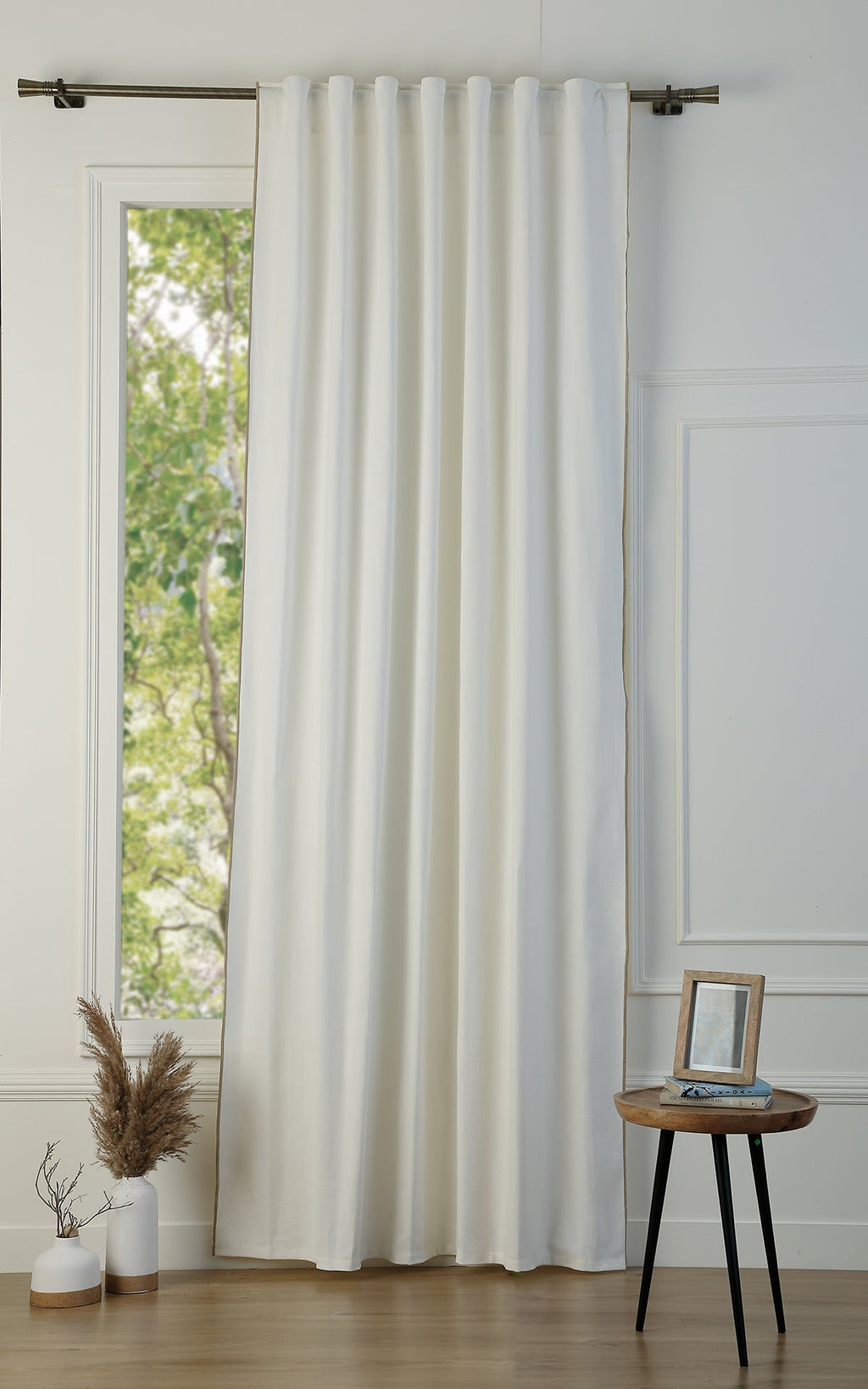 Tab Top Cotton Canvas Curtain 140x260 JULES