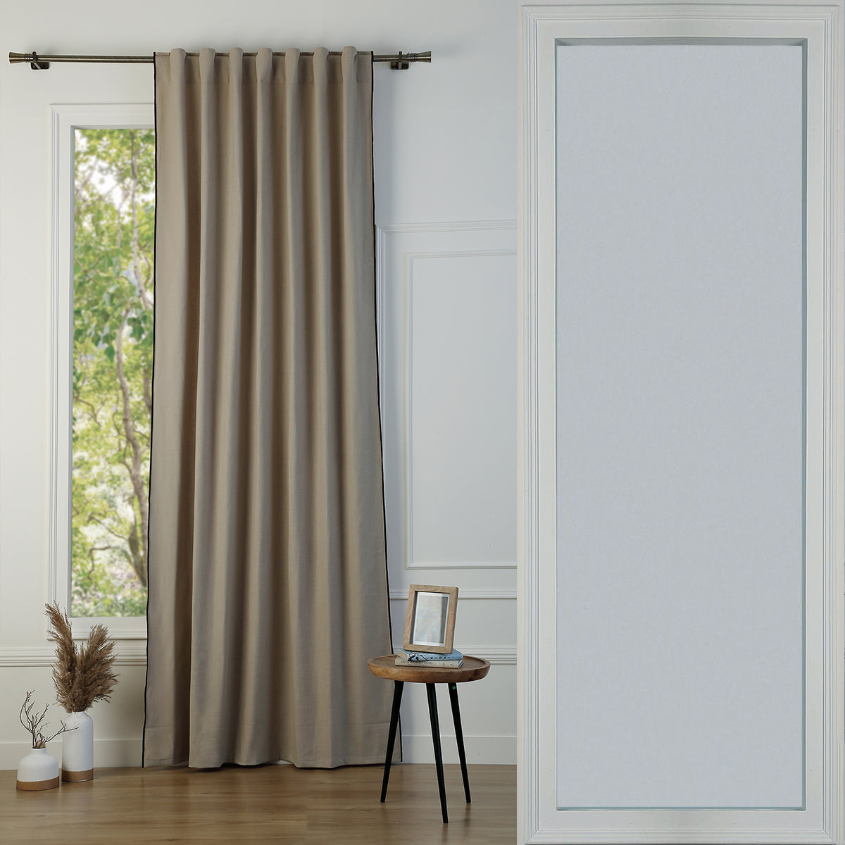 Tab Top Cotton Canvas Curtain 140x260 JULES