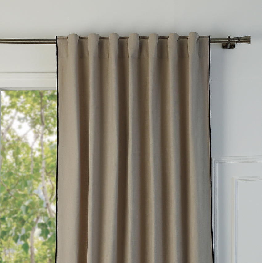 Tab Top Cotton Canvas Curtain 140x260 JULES