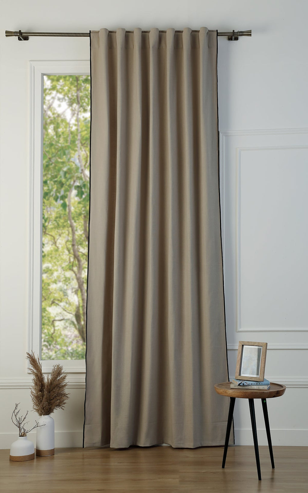 Tab Top Cotton Canvas Curtain 140x260 JULES