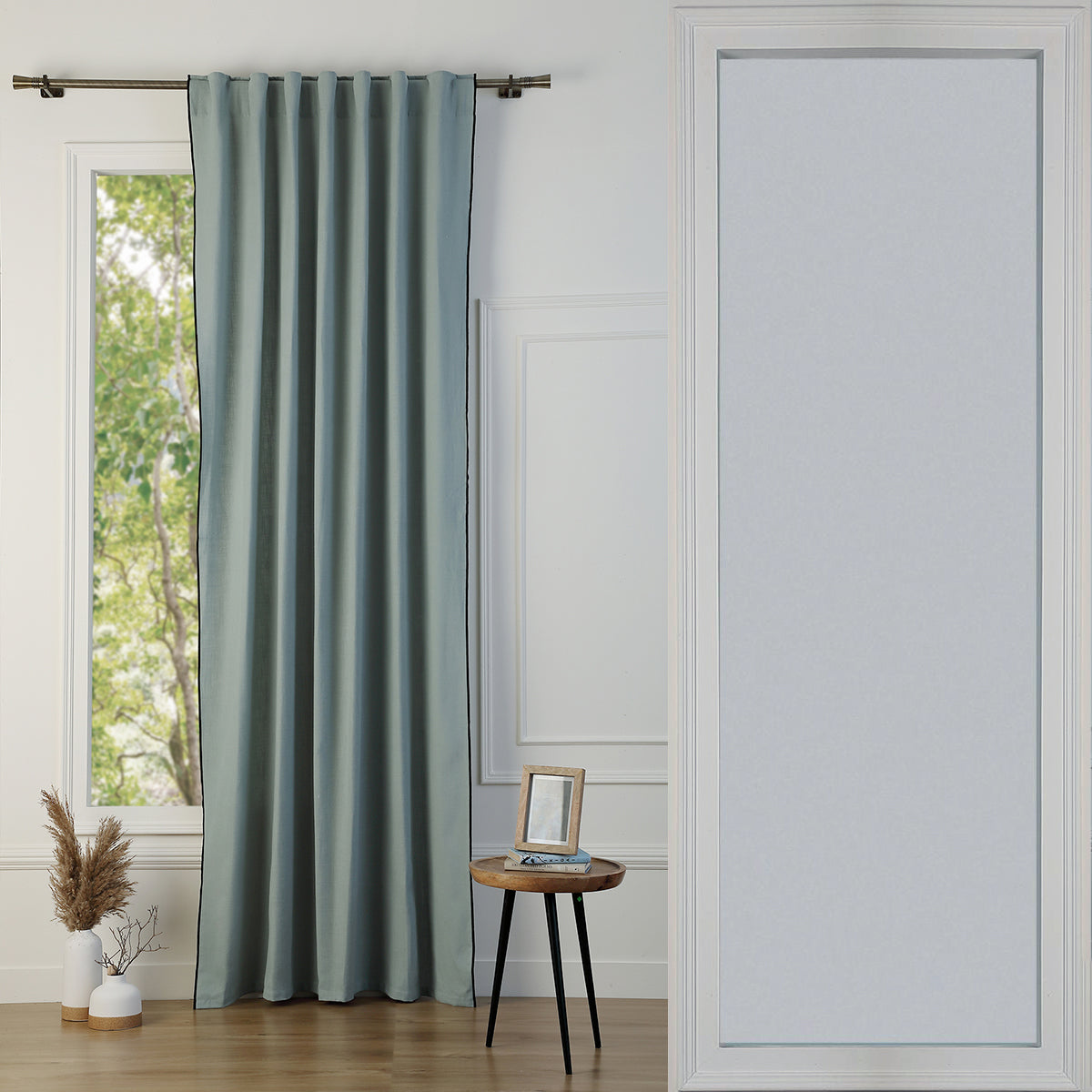 Tab Top Cotton Canvas Curtain 140x260 JULES