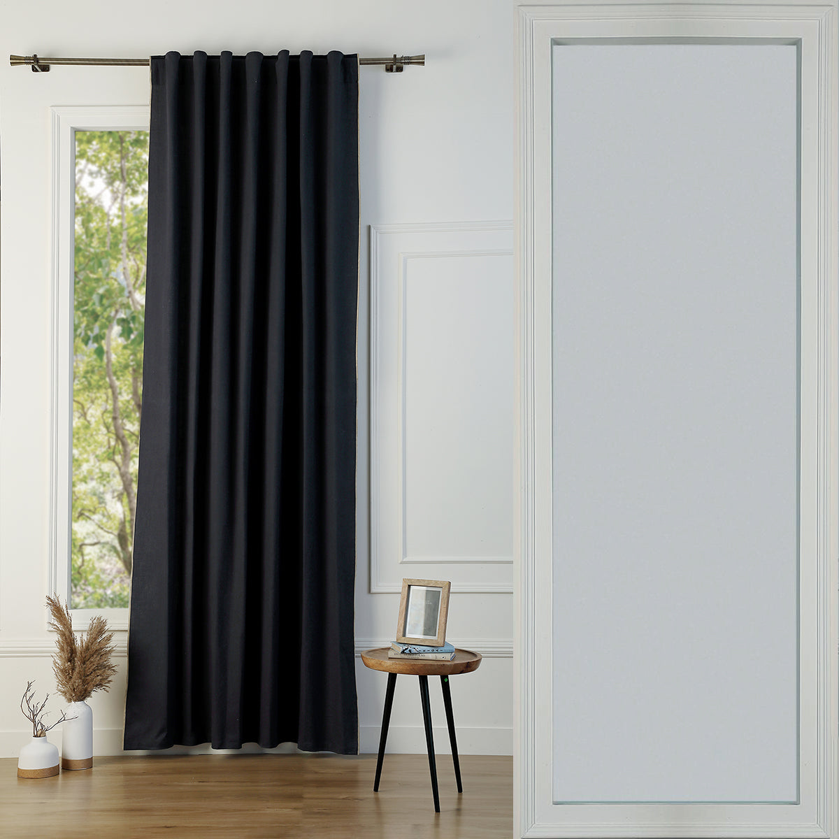 Tab Top Cotton Canvas Curtain 140x260 JULES