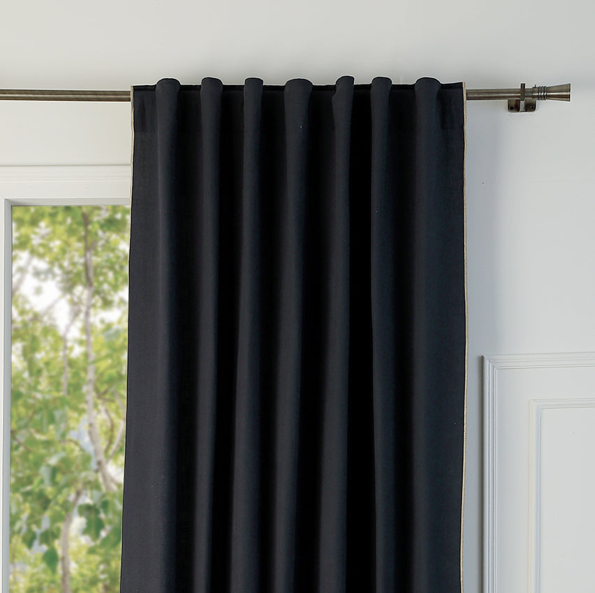 Tab Top Cotton Canvas Curtain 140x260 JULES