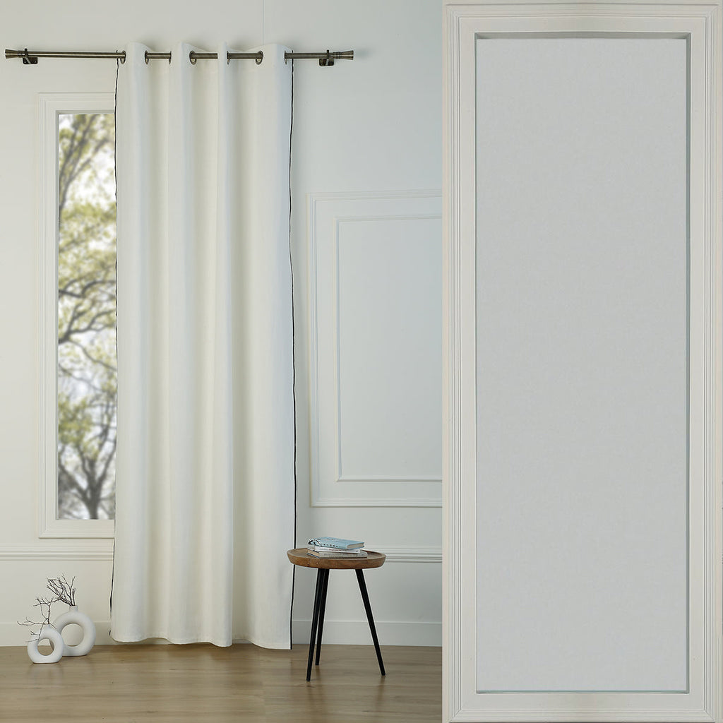 Eyelet Cotton Canvas Curtain 140x260 JULES