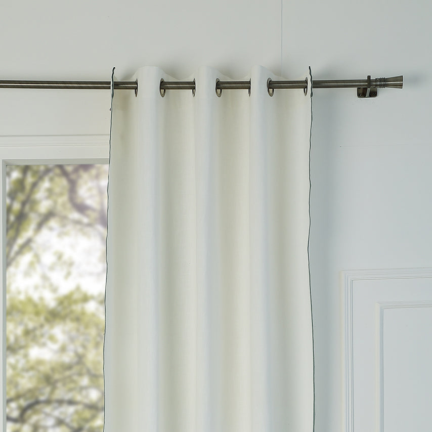 Eyelet Cotton Canvas Curtain 140x260 JULES