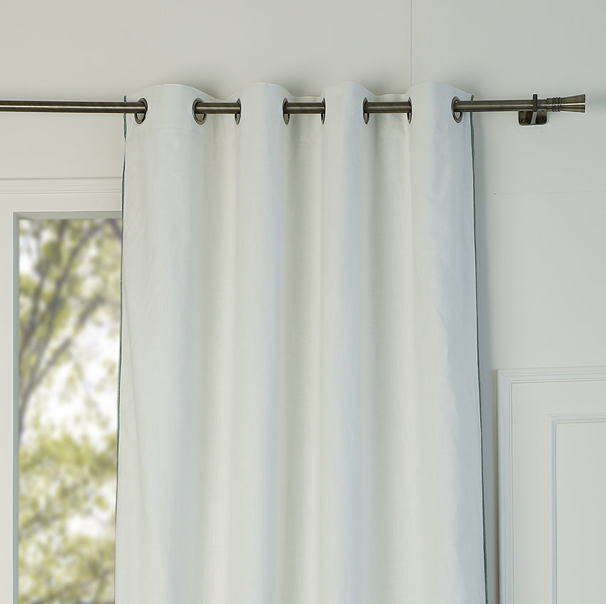 Eyelet Cotton Canvas Curtain 140x260 JULES