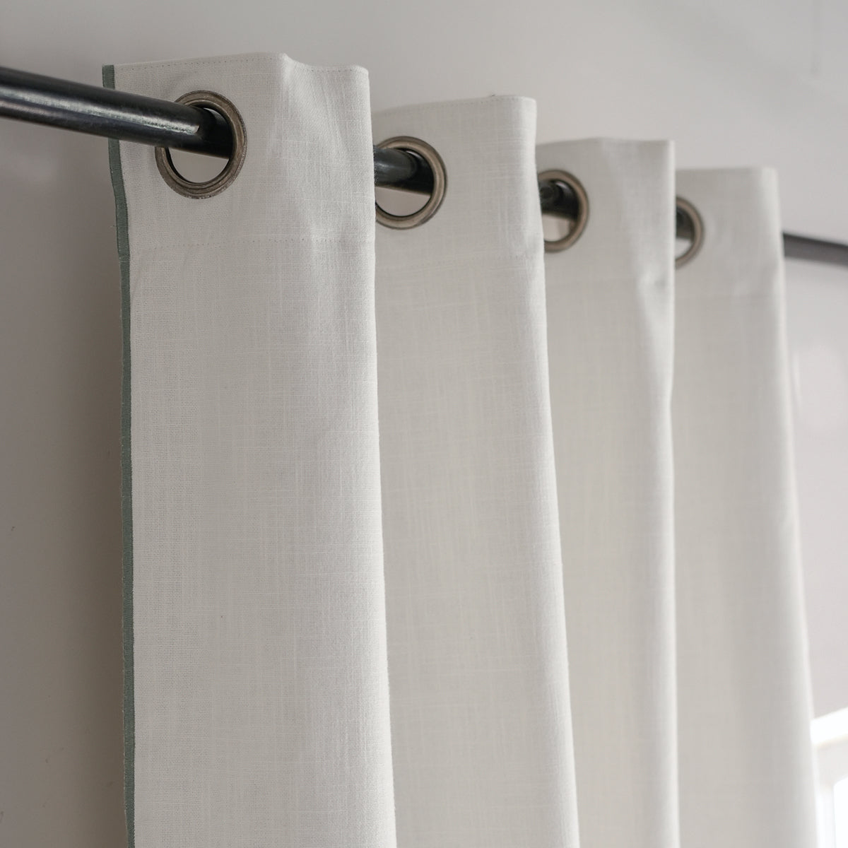 Eyelet Cotton Canvas Curtain 140x260 JULES