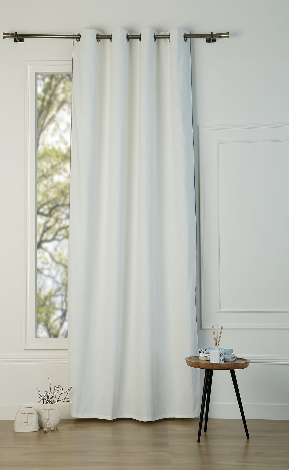 Eyelet Cotton Canvas Curtain 140x260 JULES