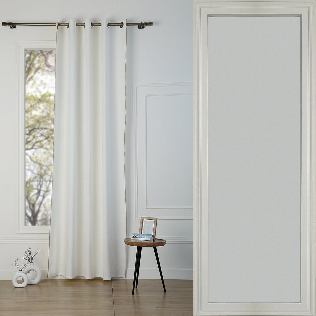Eyelet Cotton Canvas Curtain 140x260 JULES