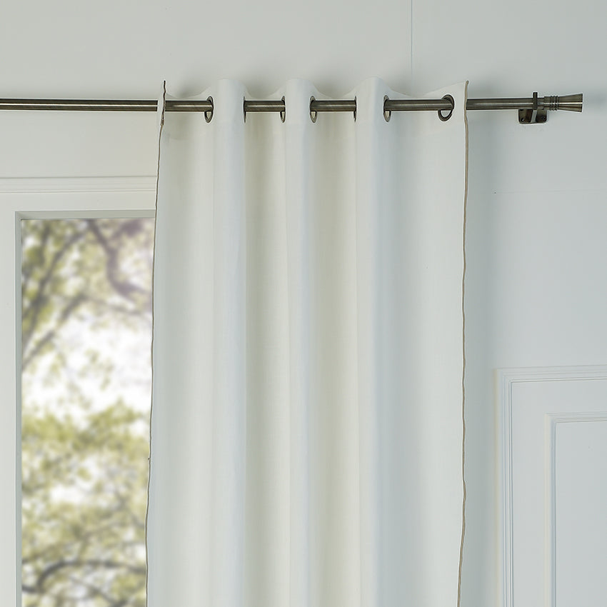 Eyelet Cotton Canvas Curtain 140x260 JULES