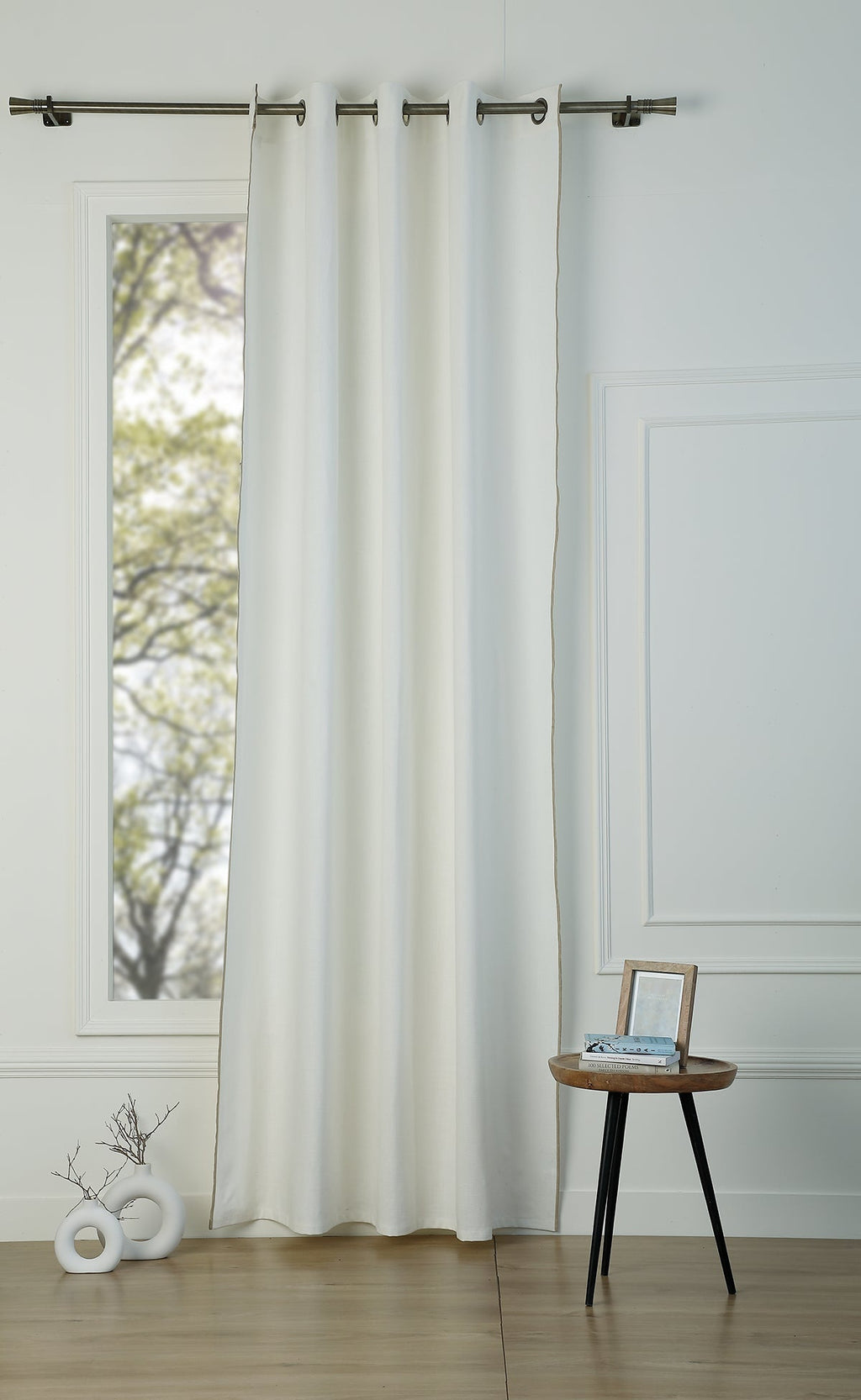 Eyelet Cotton Canvas Curtain 140x260 JULES