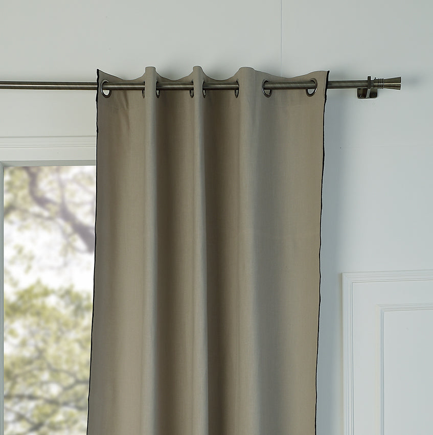 Eyelet Cotton Canvas Curtain 140x260 JULES
