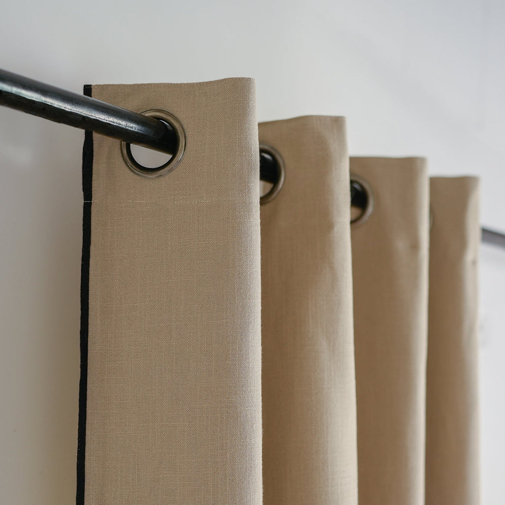 Eyelet Cotton Canvas Curtain 140x260 JULES