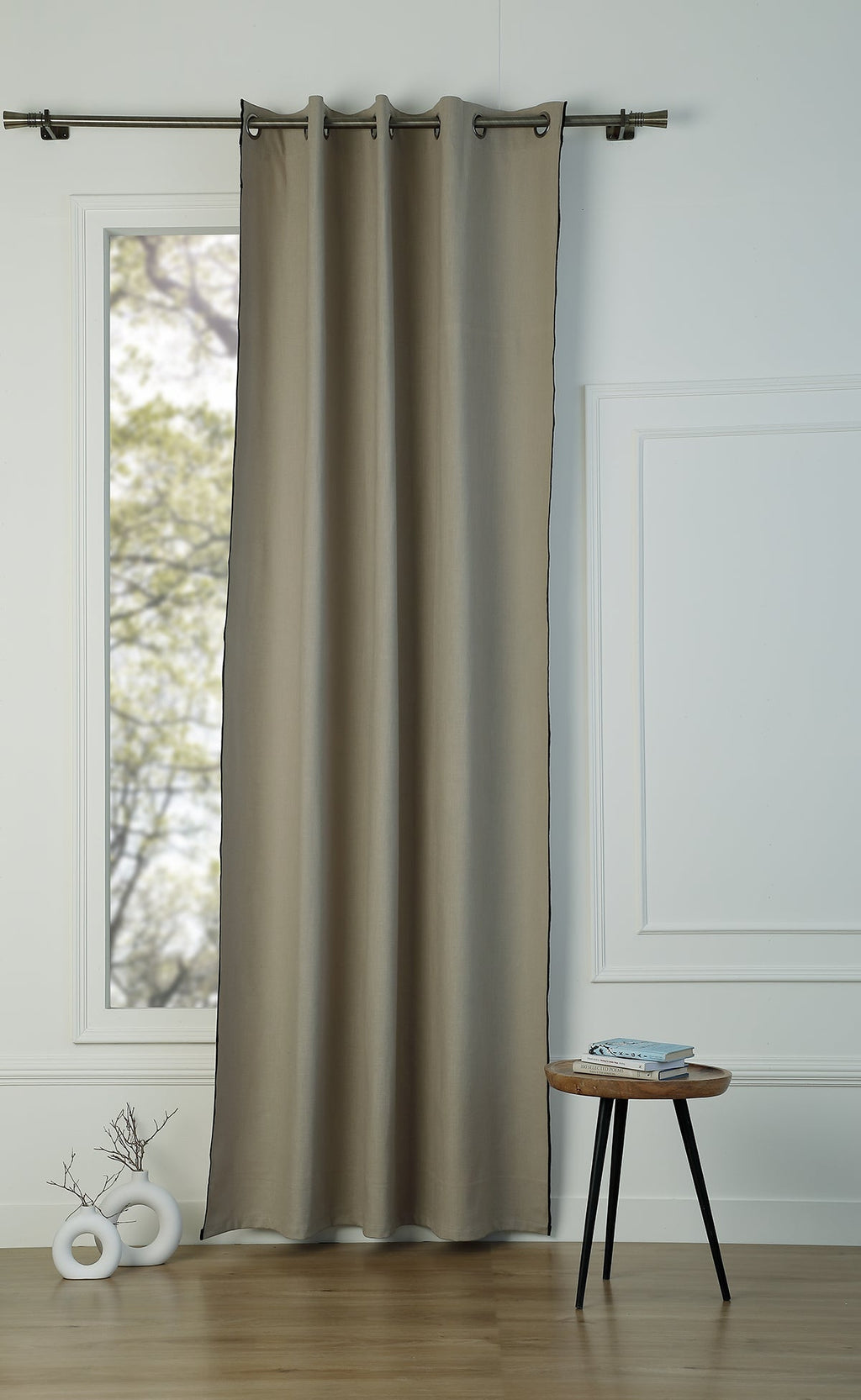 Eyelet Cotton Canvas Curtain 140x260 JULES