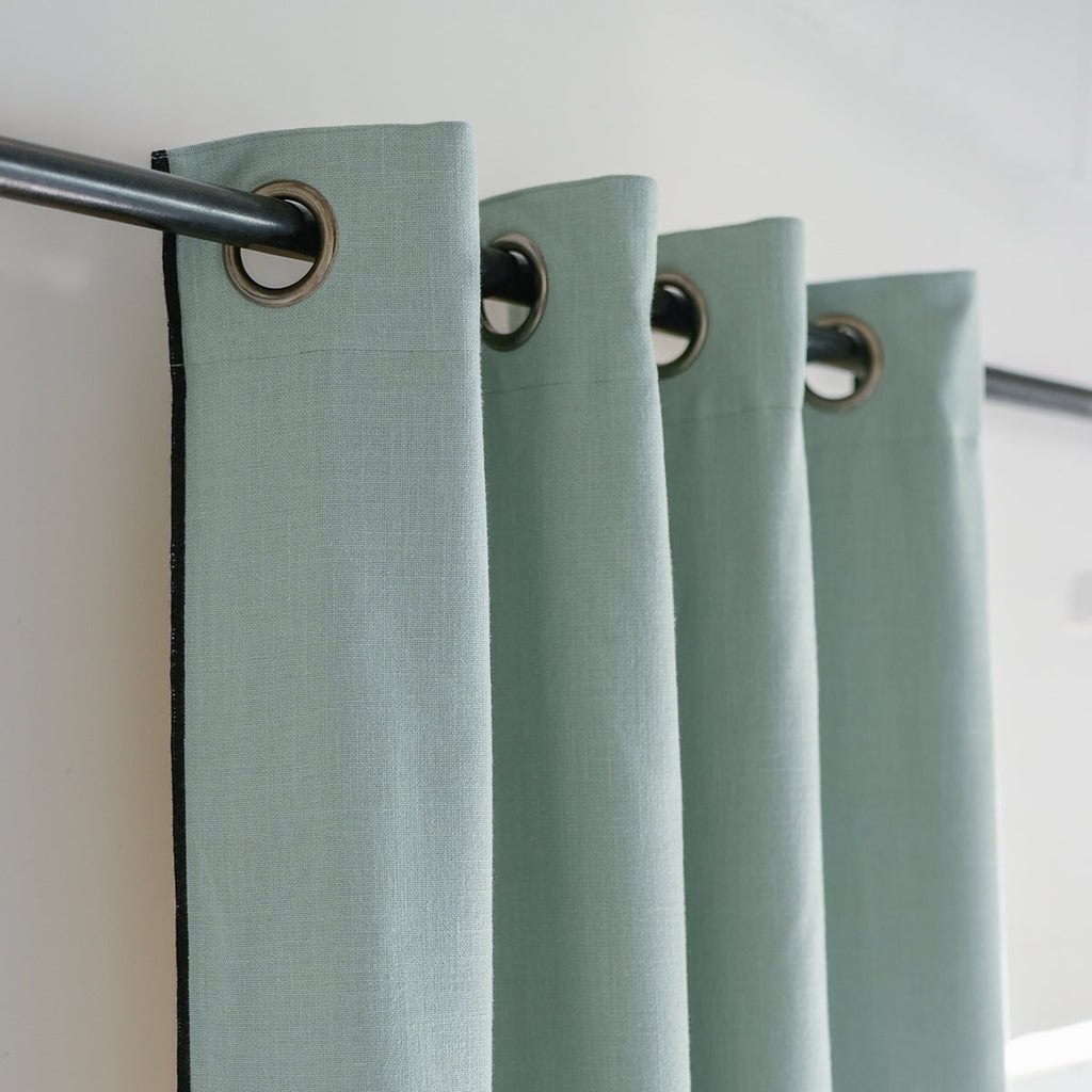 Eyelet Cotton Canvas Curtain 140x260 JULES