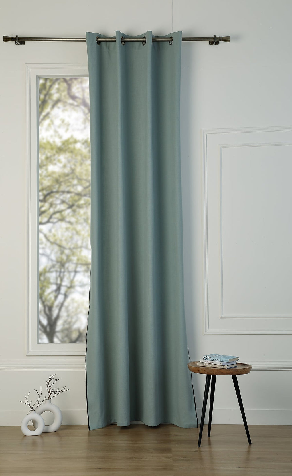 Eyelet Cotton Canvas Curtain 140x260 JULES