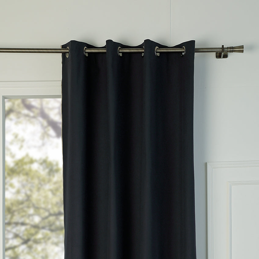Eyelet Cotton Canvas Curtain 140x260 JULES