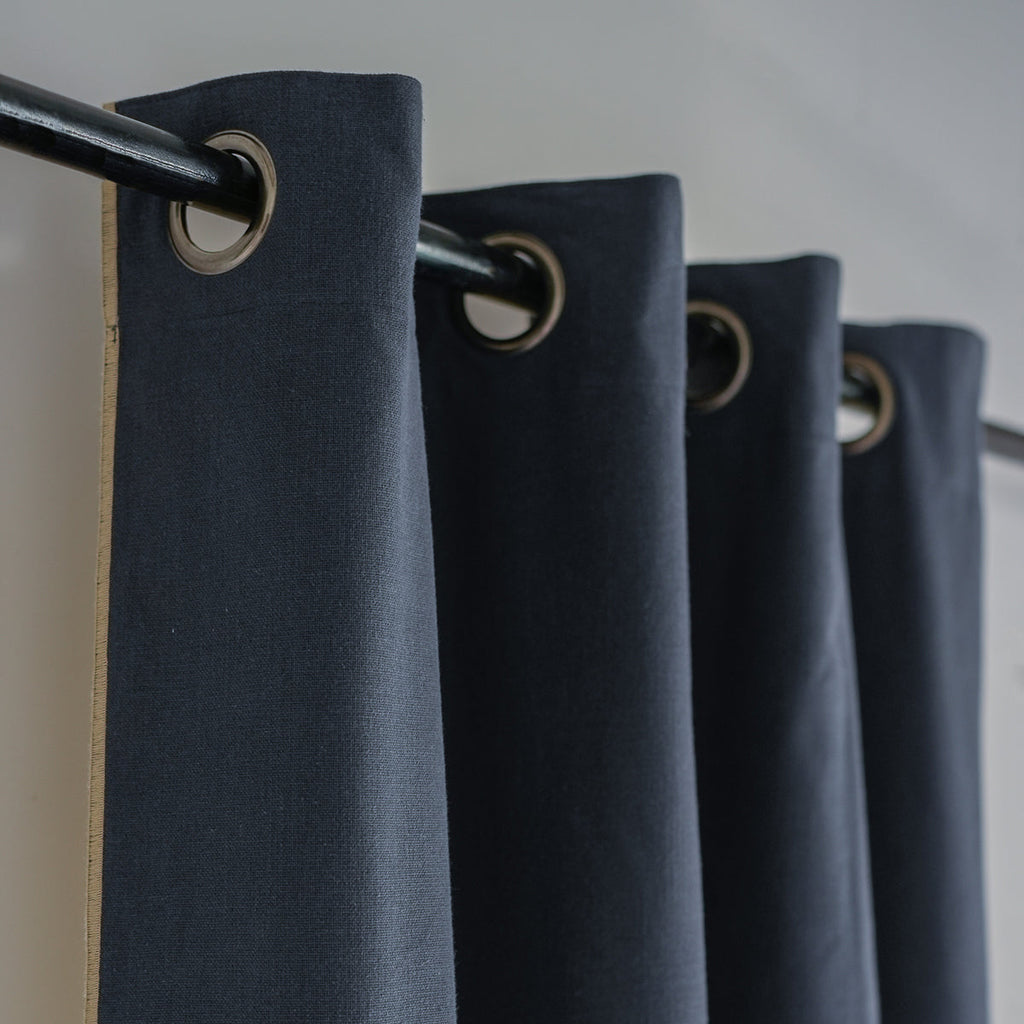 Eyelet Cotton Canvas Curtain 140x260 JULES