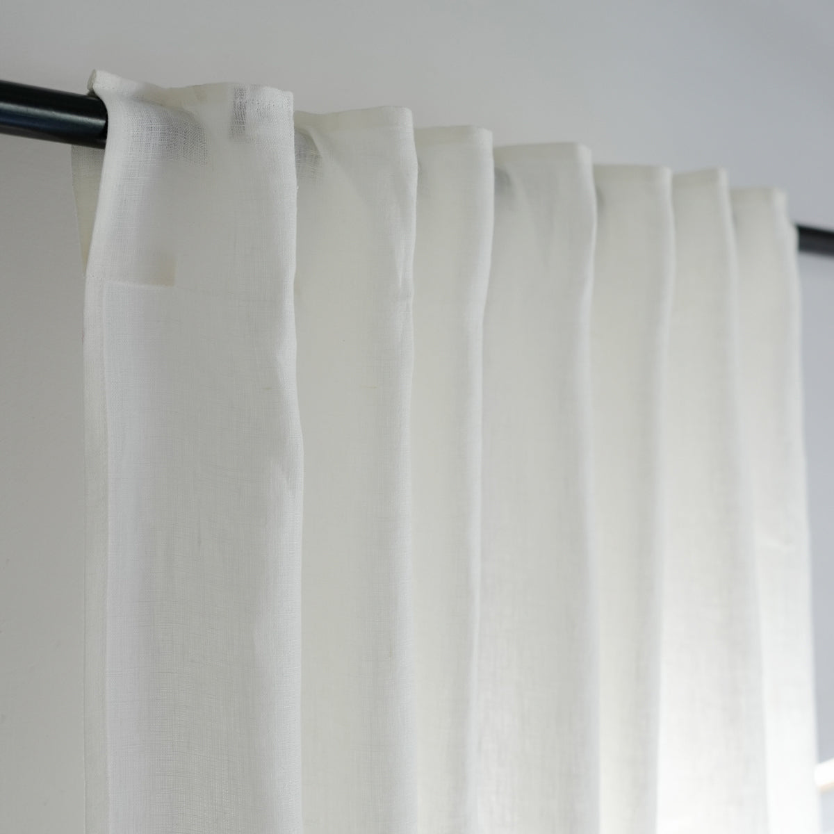 Tab Top Washed Linen Curtain 140x260 PAUL